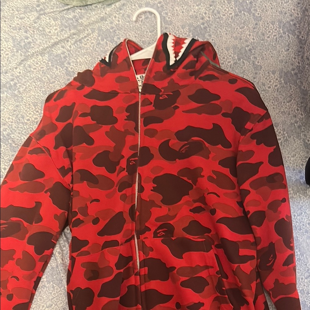 Red Camouflage Men's Lightweight Jacket
